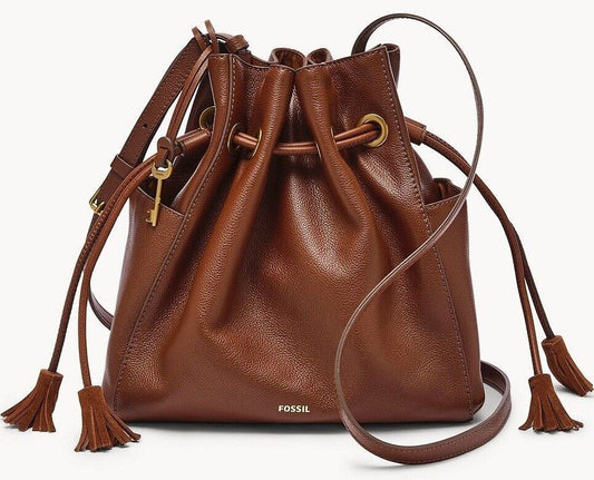 SHB2910210 - Fossil Rayna Large Brown Leather Drawstring Crossbody Bag For Women - Shop Authentic handbag(s) from Maybrands - for as low as ₦204000! 