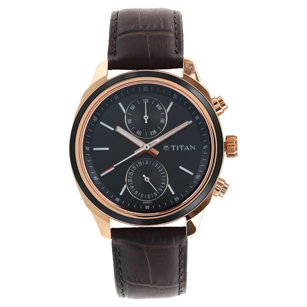 Titan Quartz Multifunction Blue Dial Leather Strap Watch for Men NT1733KL03 - Shop Authentic TITMENWAT(s) from Maybrands - for as low as ₦155000! 
