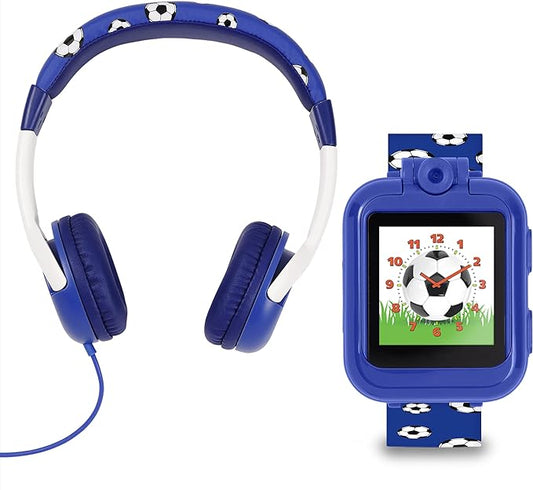 TKS02-0004-Tikkers Blue Football Interactive Kids Smart Watch & Headphone Set - Shop Authentic watches(s) from Maybrands - for as low as ₦60500! 