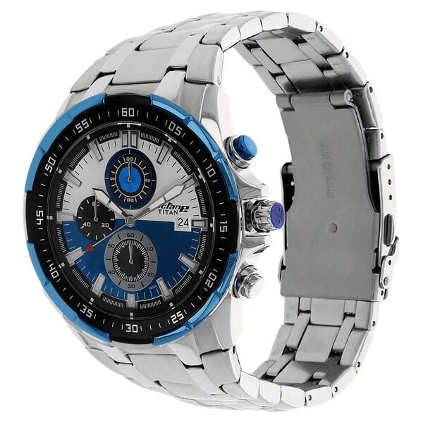 Titan Octane Quartz Chronograph Blue Dial Stainless Steel Strap Watch For Men NU90044KM03 - Shop Authentic TITMENWAT(s) from Maybrands - for as low as ₦369000! 