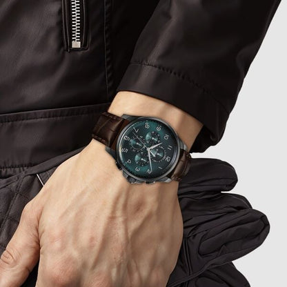 Titan Classic Chrono Blue Dial Quartz Multifunction Leather Strap watch for Men NT90169NL01 - Shop Authentic TITMENWAT(s) from Maybrands - for as low as ₦279500! 