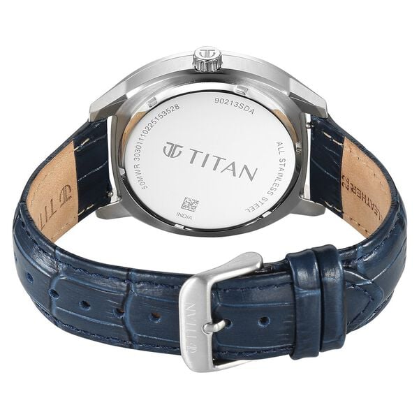 Titan Regalia Arc Analog with Day Date Second Subdial and Blue Dial Blue Leather Strap Watch for Men NU90213SL01 - Shop Authentic TITMENWAT(s) from Maybrands - for as low as ₦337500! 