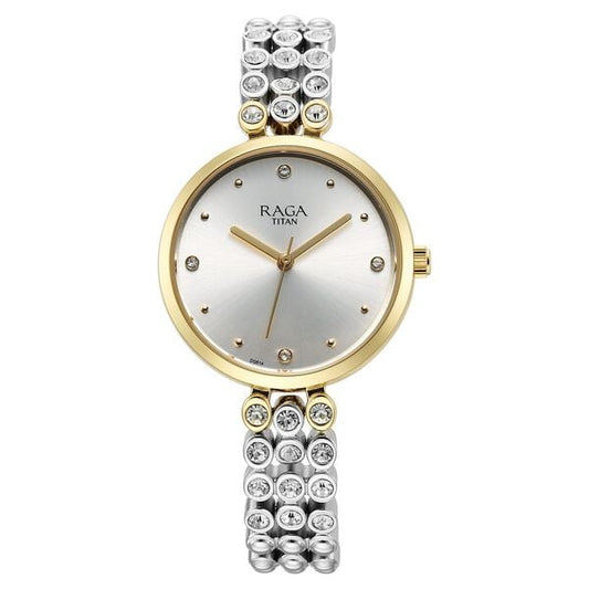 Titan Raga Showstopper Quartz Analog Silver Dial Metal Strap Watch for Women NU95262BM01 - Shop Authentic TITWOMWAT(s) from Maybrands - for as low as ₦184500! 