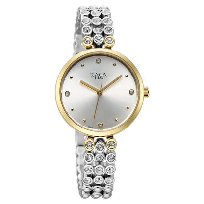 Titan Raga Showstopper Quartz Analog Silver Dial Metal Strap Watch for Women NU95262BM01 - Shop Authentic TITWOMWAT(s) from Maybrands - for as low as ₦184500! 