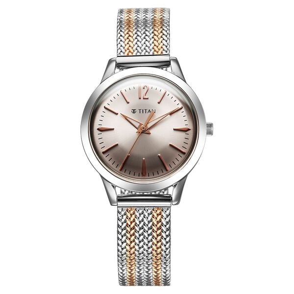 Titan Titan Timeless Urban Quartz Analog Pink Dial Metal Strap Watch For Women NU95287KM01 - Shop Authentic TITWOMWAT(s) from Maybrands - for as low as ₦248000! 