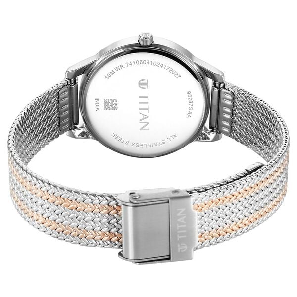 Titan Titan Timeless Urban Quartz Analog Pink Dial Metal Strap Watch For Women NU95287KM01 - Shop Authentic TITWOMWAT(s) from Maybrands - for as low as ₦248000! 