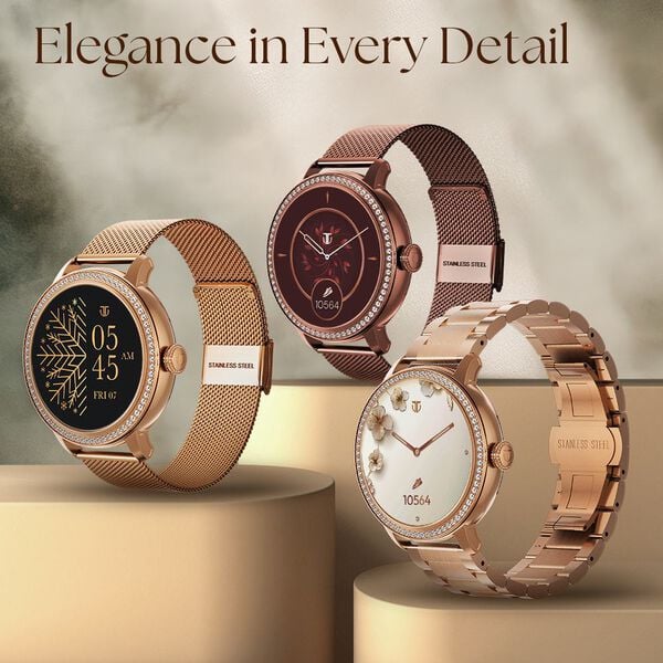 Titan Valerie Premium Smartwatch with AllÂ 316L SS construction, Skin Temp. Sensor, Womenâ€™s Health, SingleSync BT Calling 95292WM02 - Shop Authentic TITSMTWAT(s) from Maybrands - for as low as ₦214000! 