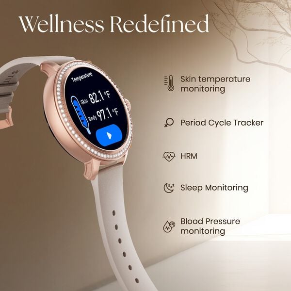 Titan Valerie Premium Smartwatch with AllÂ 316L SS construction, Skin Temp. Sensor, Womenâ€™s Health, SingleSync BT Calling 95292WM02 - Shop Authentic TITSMTWAT(s) from Maybrands - for as low as ₦214000! 