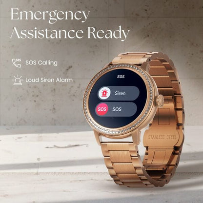 Titan Valerie Premium Smartwatch with AllÂ 316L SS construction, Skin Temp. Sensor, Womenâ€™s Health, SingleSync BT Calling 95292WM02 - Shop Authentic TITSMTWAT(s) from Maybrands - for as low as ₦214000! 