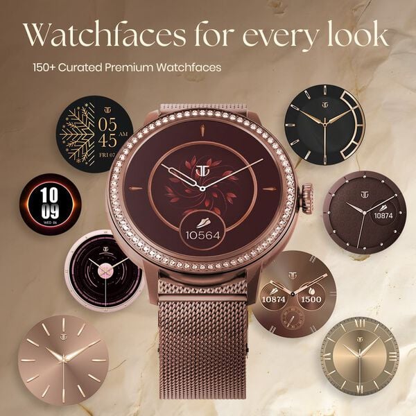 Titan Valerie Premium Smartwatch with AllÂ 316L SS construction, Skin Temp. Sensor, Womenâ€™s Health, SingleSync BT Calling 95292WM02 - Shop Authentic TITSMTWAT(s) from Maybrands - for as low as ₦214000! 