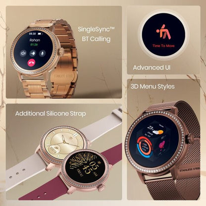 Titan Valerie Premium Smartwatch with AllÂ 316L SS construction, Skin Temp. Sensor, Womenâ€™s Health, SingleSync BT Calling 95292WM02 - Shop Authentic TITSMTWAT(s) from Maybrands - for as low as ₦214000! 