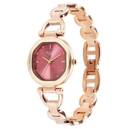 Titan Raga Showstopper Quartz Analog Pink Dial Metal Strap Watch For Women NT95301WM01 - Shop Authentic TITWOMWAT(s) from Maybrands - for as low as ₦158500! 