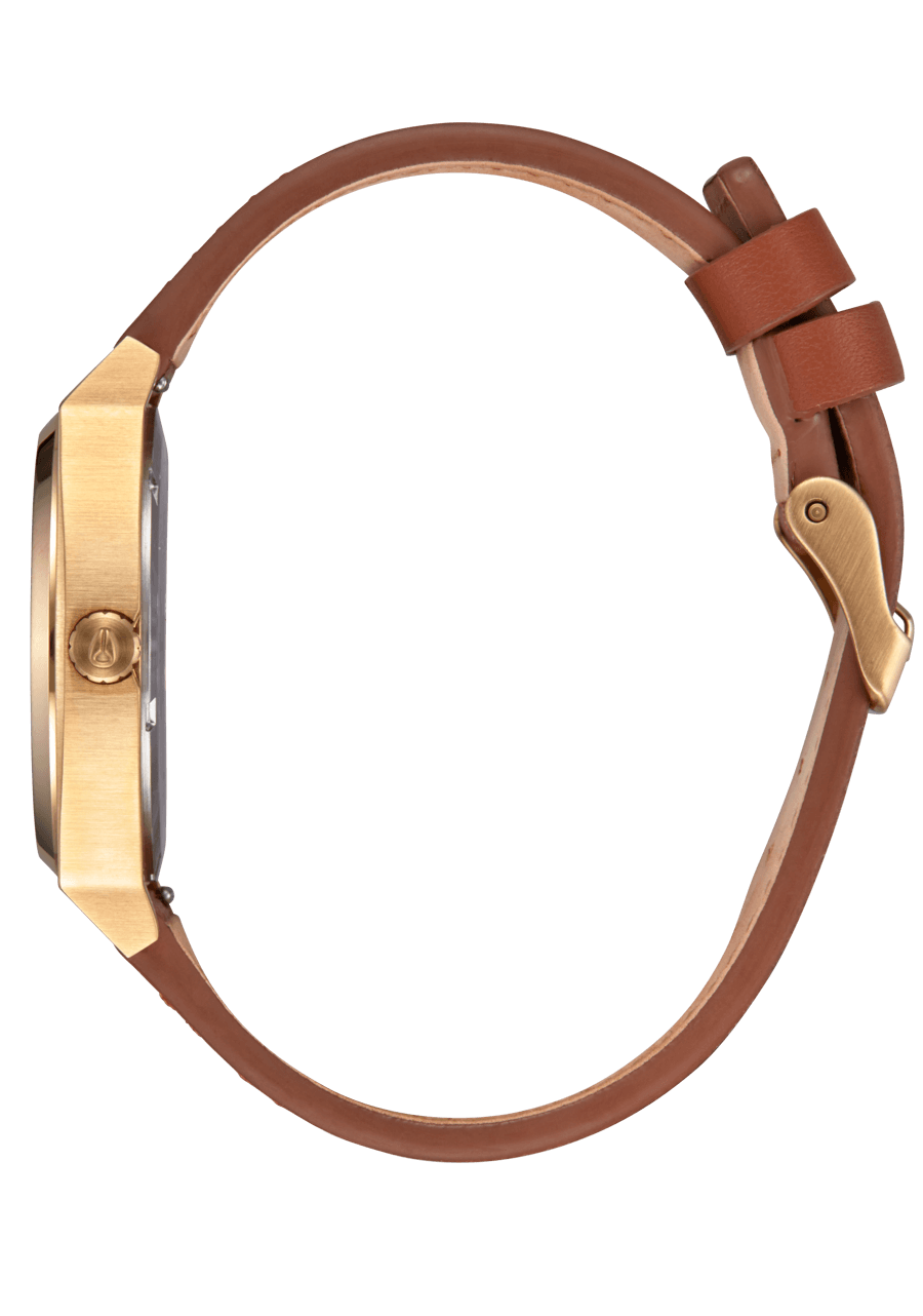 Nixon Time Teller Leather Watch | Light Gold / Sunray A13735168-00 - Shop Authentic Watches(s) from Maybrands - for as low as ₦251000! 