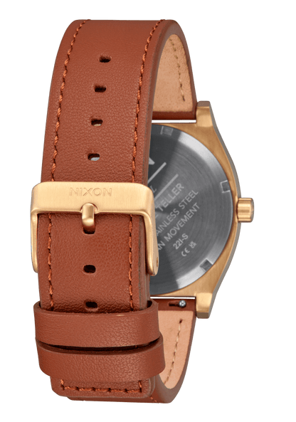 Nixon Time Teller Leather Watch | Light Gold / Sunray A13735168-00 - Shop Authentic Watches(s) from Maybrands - for as low as ₦251000! 