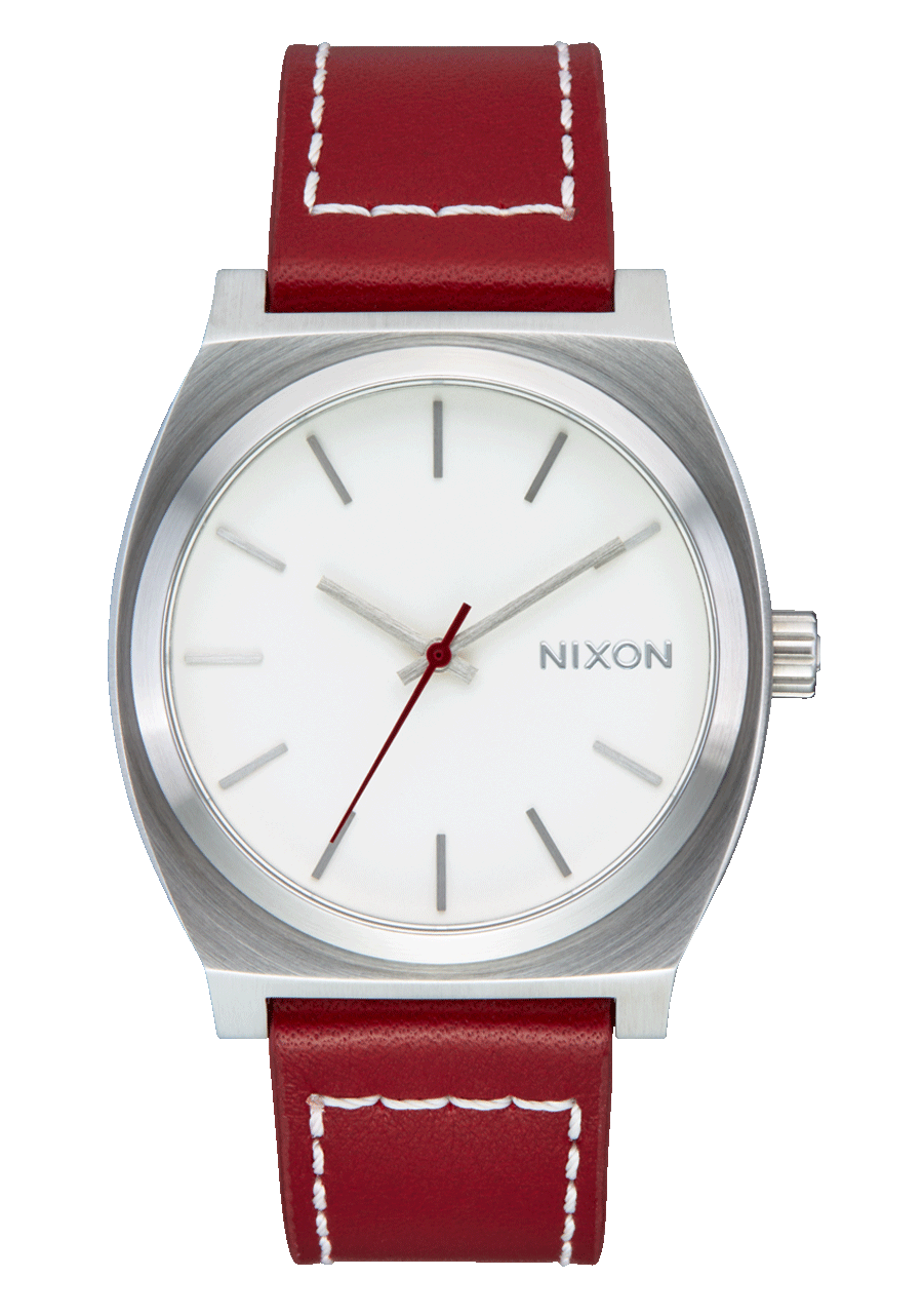 Time Teller Leather Watch | Silver / Egret / Cranberry A13735197-00 - Shop Authentic Watches(s) from Maybrands - for as low as ₦251000! 