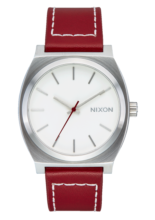 Time Teller Leather Watch | Silver / Egret / Cranberry A13735197-00 - Shop Authentic Watches(s) from Maybrands - for as low as ₦251000! 