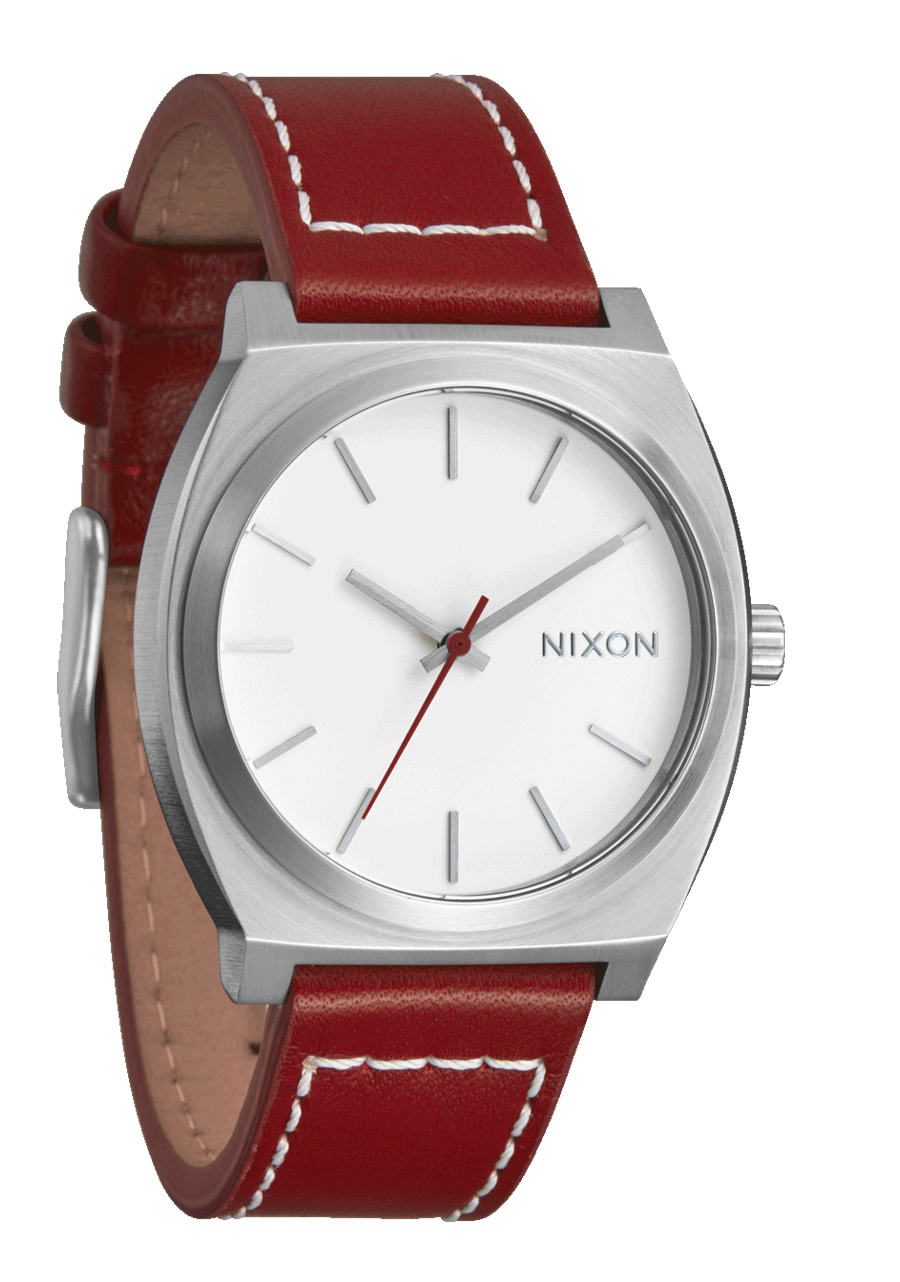 Time Teller Leather Watch | Silver / Egret / Cranberry A13735197-00 - Shop Authentic Watches(s) from Maybrands - for as low as ₦251000! 