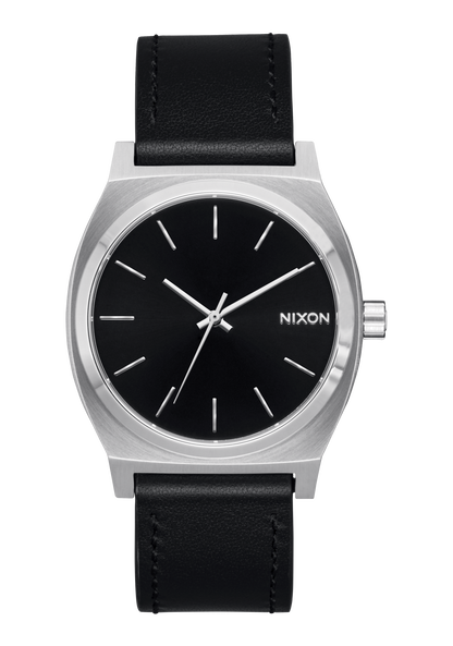 Nixon Time Teller Leather Watch | Silver / Black A1373625-00 - Shop Authentic Watches(s) from Maybrands - for as low as ₦251000! 