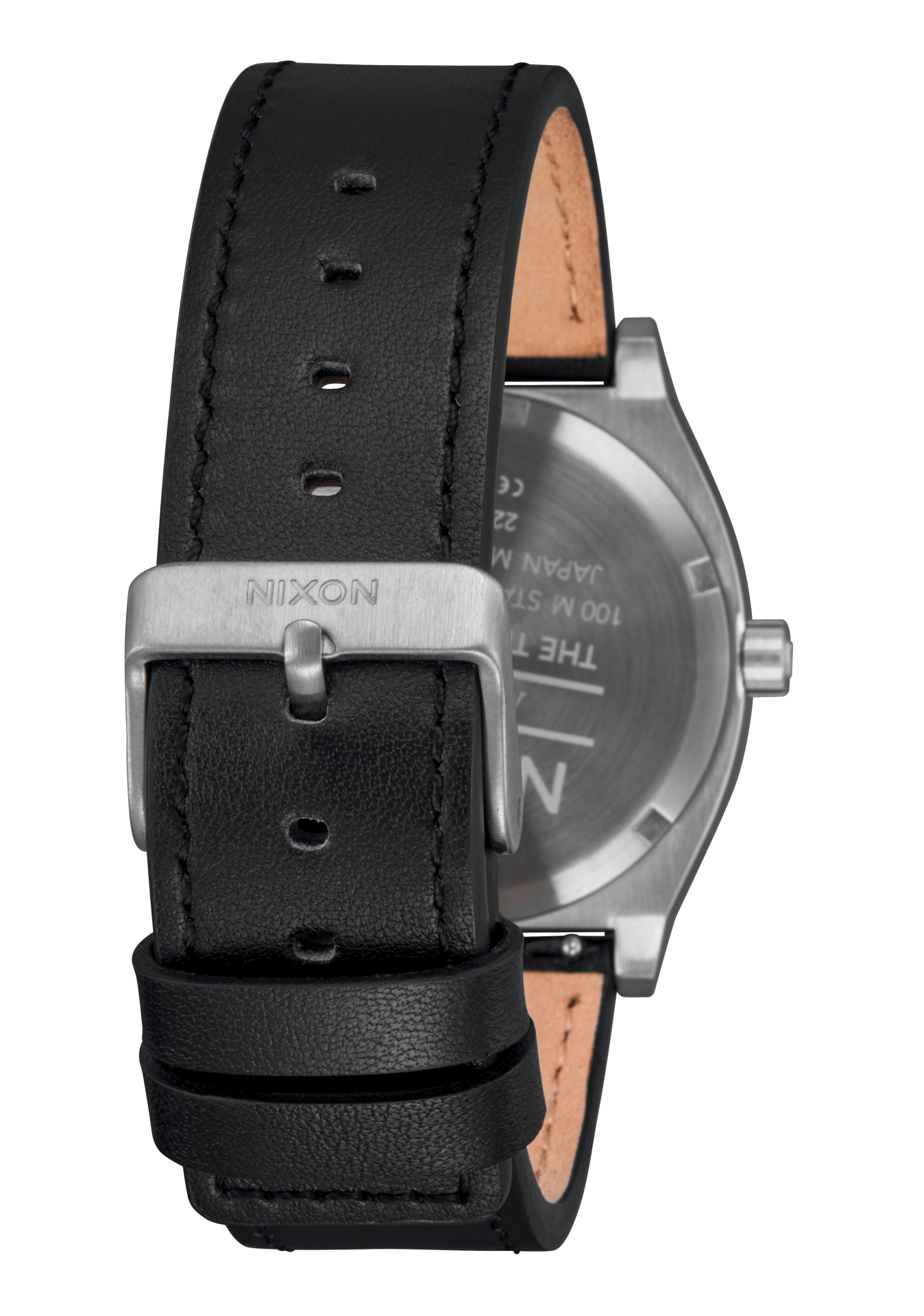 Nixon Time Teller Leather Watch | Silver / Black A1373625-00 - Shop Authentic Watches(s) from Maybrands - for as low as ₦251000! 