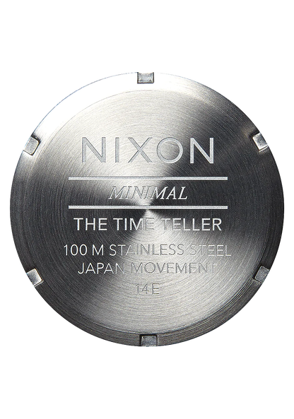 Nixon Time Teller Leather Watch | Silver / Black A1373625-00 - Shop Authentic Watches(s) from Maybrands - for as low as ₦251000! 