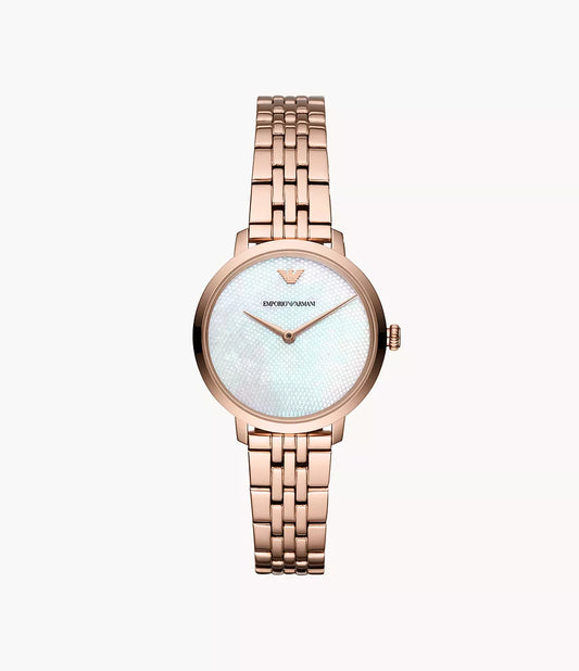 Emporio Armani Women's Two-Hand Rose Gold-Tone Steel Watch AR11158 - Shop Authentic Watches(s) from Maybrands - for as low as ₦108750! 