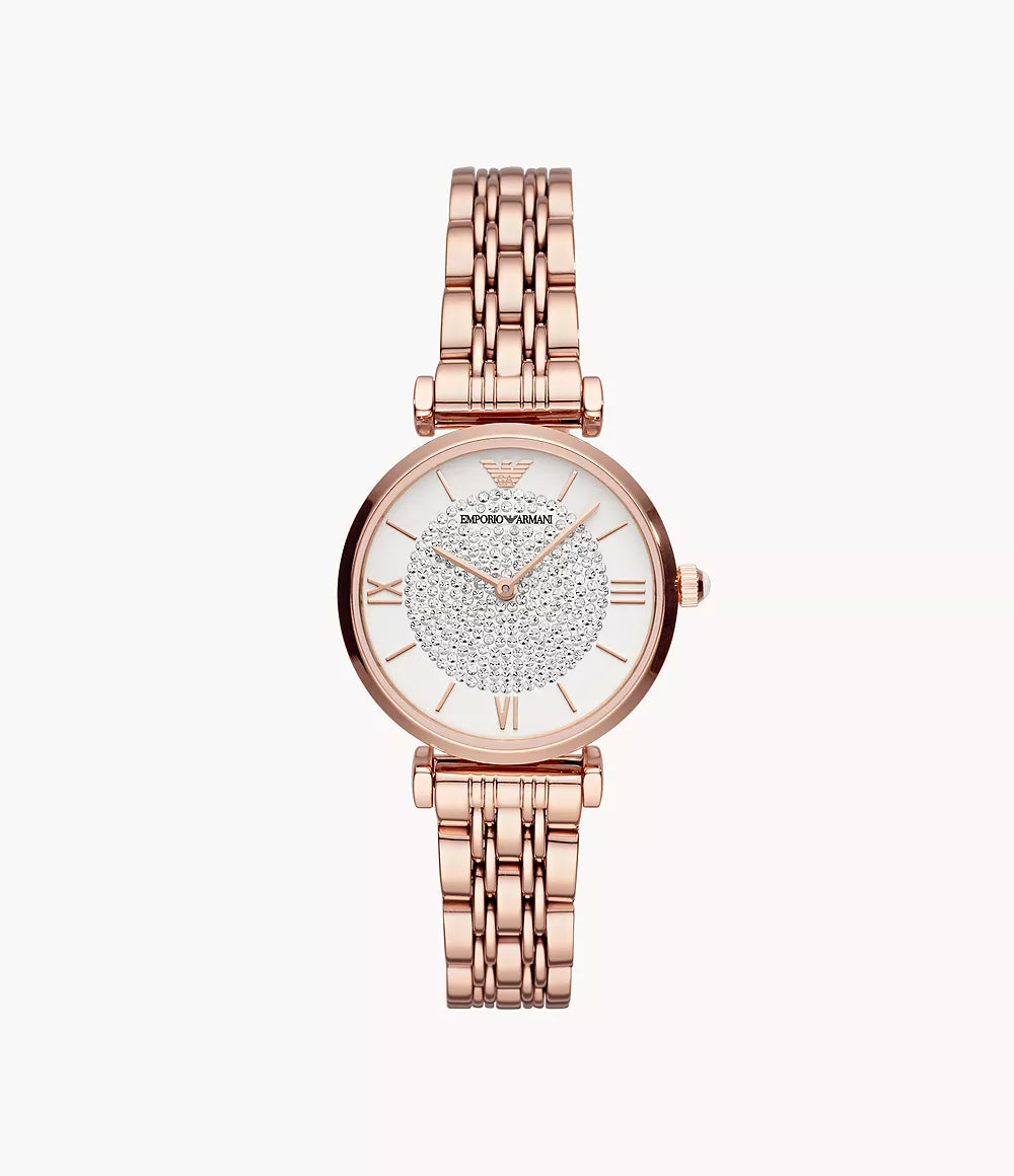 AR11244 Emporio Armani Women's Two-Hand Rose Gold-Tone Steel Watch - Shop Authentic Watches(s) from Maybrands - for as low as ₦170750! 