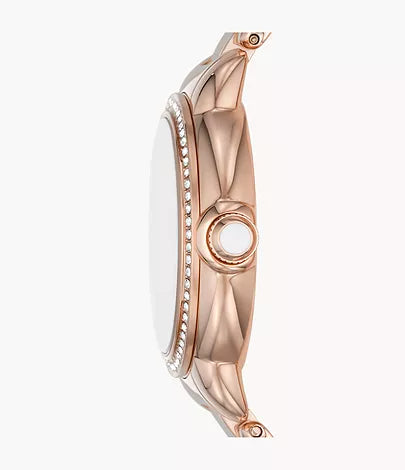 AR11523 - Emporio Armani Three-Hand Rose Gold-Tone Stainless Steel Watch for Women - Shop Authentic watch(s) from Maybrands - for as low as ₦550500! 