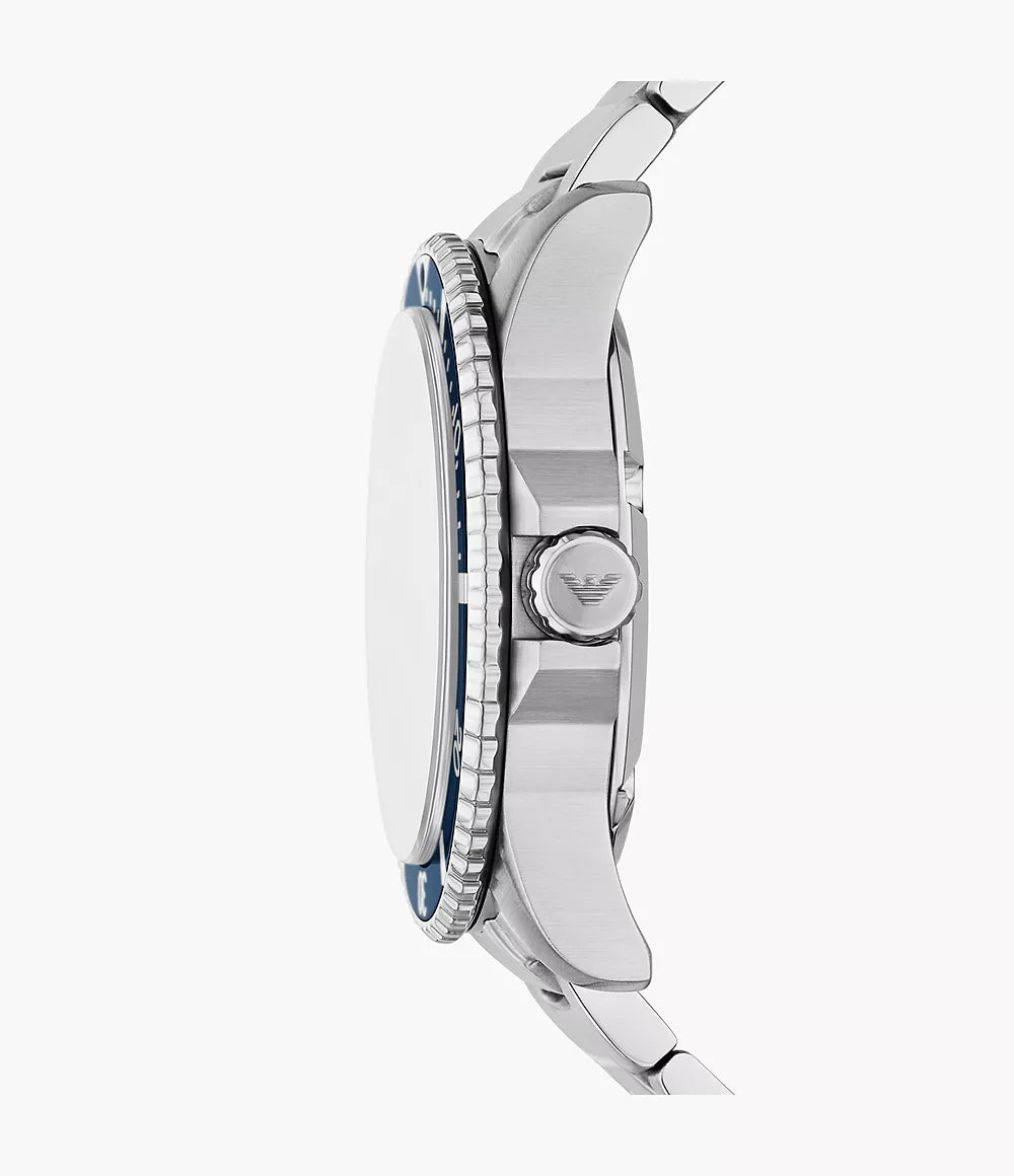 Emporio Armani World Explorer Solar-Powered Three-Hand Stainless Steel Watch AR11697 - Shop Authentic ARMMENWAT(s) from Maybrands - for as low as ₦466000! 