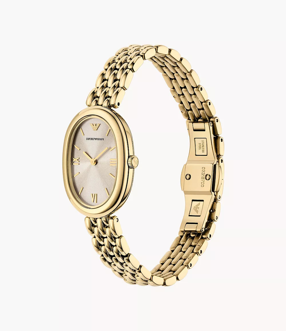Emporio Armani Two-Hand Gold-Tone Stainless Steel Watch AR11707 - Shop Authentic ARMWOMWAT(s) from Maybrands - for as low as ₦407500! 