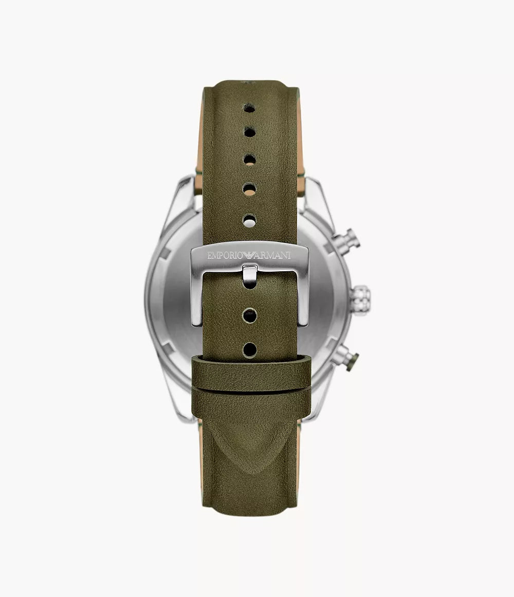 Emporio Armani Chronograph Green Leather Watch AR11709 - Shop Authentic ARMMENWAT(s) from Maybrands - for as low as ₦407500! 