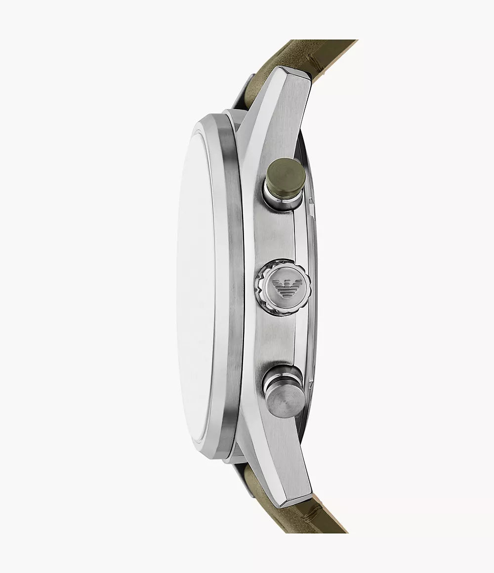 Emporio Armani Chronograph Green Leather Watch AR11709 - Shop Authentic ARMMENWAT(s) from Maybrands - for as low as ₦407500! 