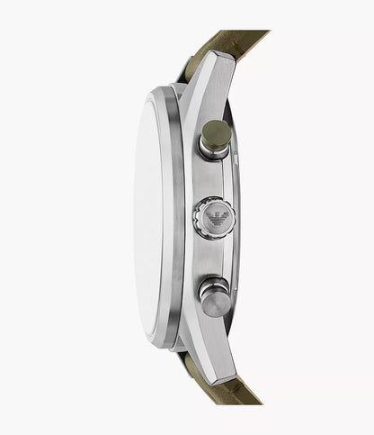 Emporio Armani Chronograph Green Leather Watch AR11709 - Shop Authentic ARMMENWAT(s) from Maybrands - for as low as ₦407500! 