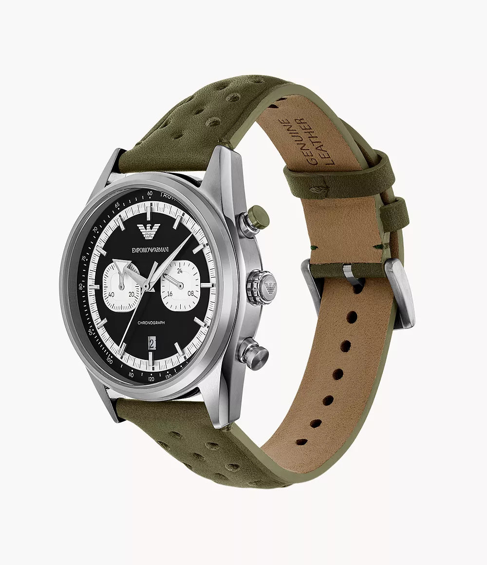 Emporio Armani Chronograph Green Leather Watch AR11709 - Shop Authentic ARMMENWAT(s) from Maybrands - for as low as ₦407500! 