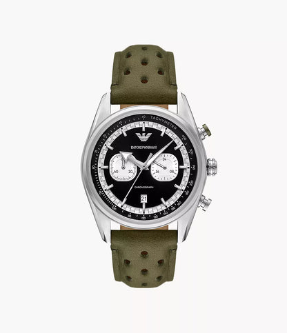 Emporio Armani Chronograph Green Leather Watch AR11709 - Shop Authentic ARMMENWAT(s) from Maybrands - for as low as ₦407500! 