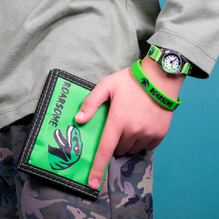 Tikkers Green Rip Strap Dinosaur Watch, Bracelet and Wallet Set ATK1049 - Shop Authentic PERTIKWAT(s) from Maybrands - for as low as ₦25000! 