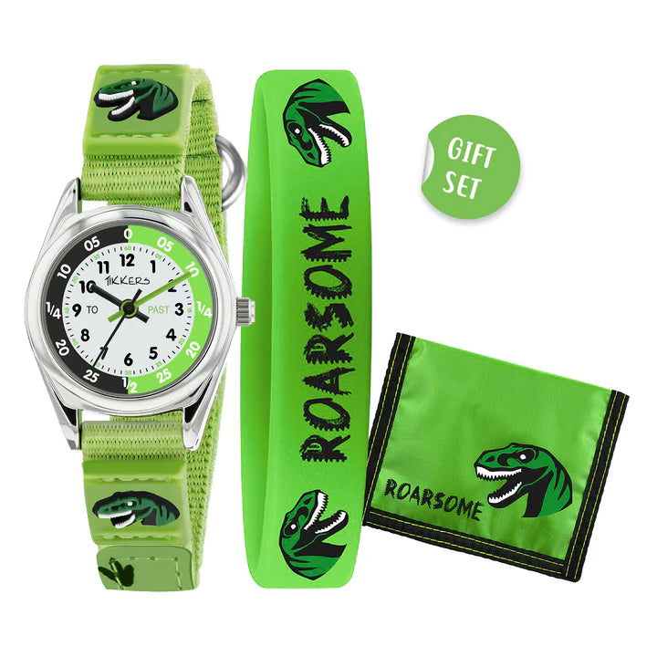 Tikkers Green Rip Strap Dinosaur Watch, Bracelet and Wallet Set ATK1049 - Shop Authentic PERTIKWAT(s) from Maybrands - for as low as ₦25000! 