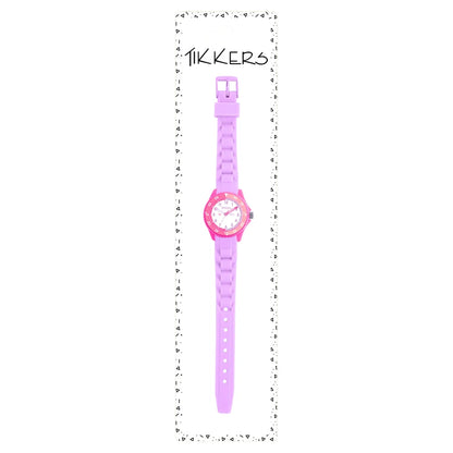 Tikkers Time Teacher Lilac & Pink Silicone Watch ATK1087