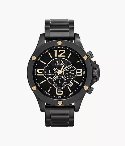 AX1513-Armani Exchange Chronograph Black Stainless Steel Watch for Men - Shop Authentic watch(s) from Maybrands - for as low as ₦386500! 