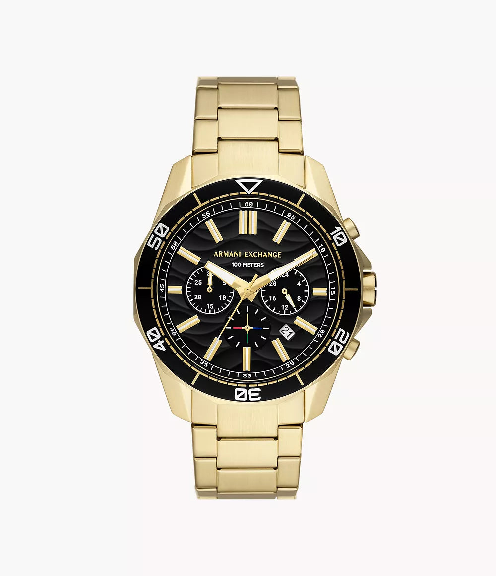 Armani Exchange Chronograph Gold-Tone Stainless Steel Watch AX1958 - Shop Authentic Watches(s) from Maybrands - for as low as ₦510500! 