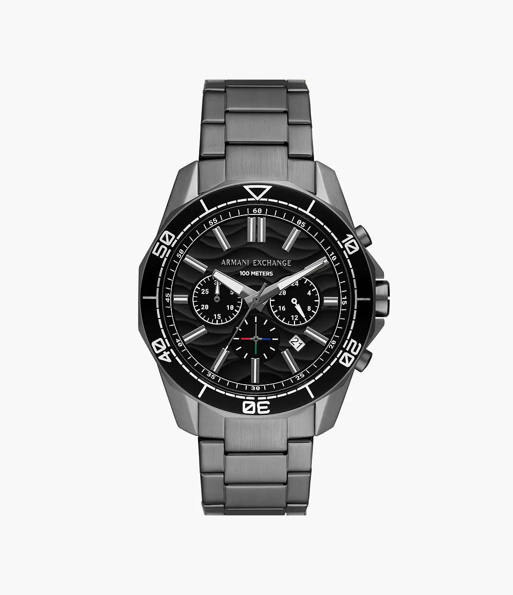 Armani Exchange Chronograph Gunmetal Stainless Steel Watch AX1959 - Shop Authentic Watches(s) from Maybrands - for as low as ₦510500! 