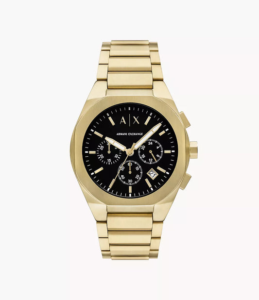 Armani Exchange Chronograph Gold-Tone Stainless Steel Watch AX4180 - Shop Authentic Watches(s) from Maybrands - for as low as ₦417500! 