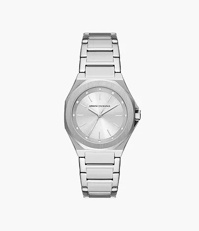 AX4606-Armani Exchange Three-Hand Stainless Steel Watch for Women - Shop Authentic watches(s) from Maybrands - for as low as ₦301500! 