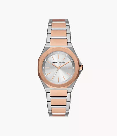 AX4607-Armani Exchange Three-Hand Two-Tone Stainless Steel Watch for Women - Shop Authentic watches(s) from Maybrands - for as low as ₦331500! 