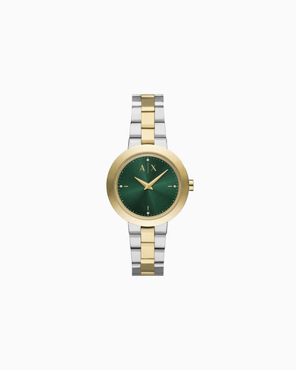 Two-Hand Two-Tone Stainless Steel Watch AX5176 - Shop Authentic AEXWOMWAT(s) from Maybrands - for as low as ₦363500! 