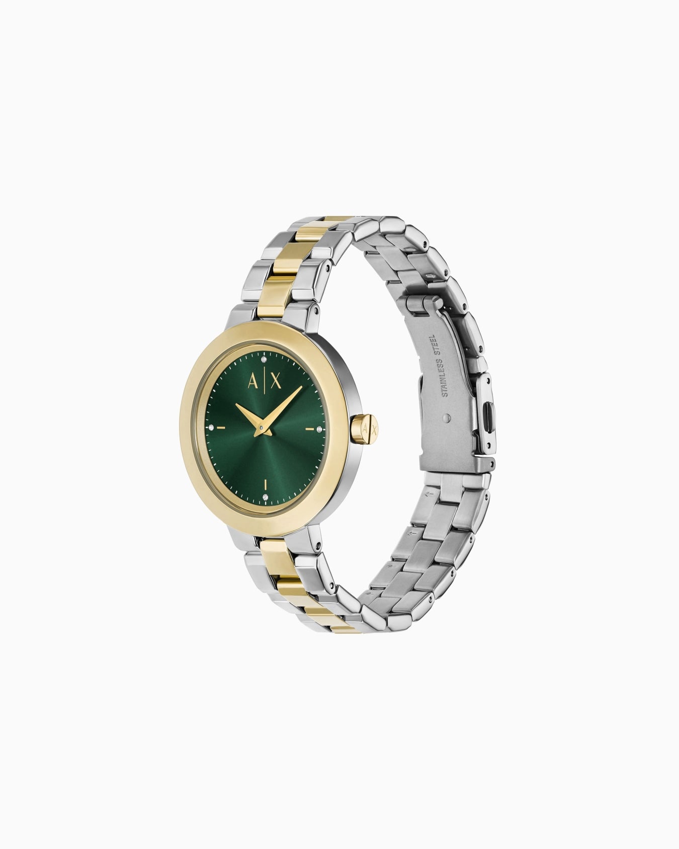 Two-Hand Two-Tone Stainless Steel Watch AX5176 - Shop Authentic AEXWOMWAT(s) from Maybrands - for as low as ₦363500! 