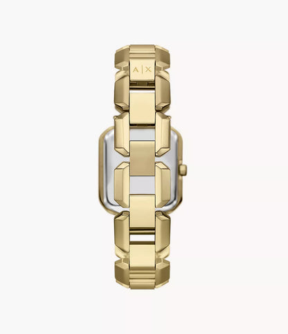 Armani Exchange Three-Hand Gold-Tone Stainless Steel Watch AX5735 - Shop Authentic AEXWOMWAT(s) from Maybrands - for as low as ₦292500! 