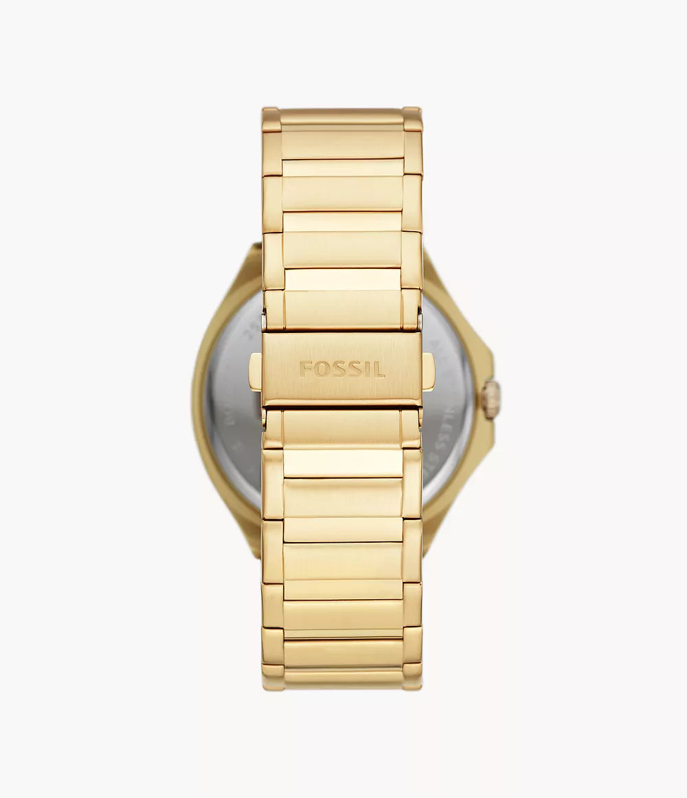 BQ2611 - Fossil Evanston Multifunction Gold-Tone Stainless Steel Watch - Shop Authentic watches(s) from Maybrands - for as low as ₦276000! 