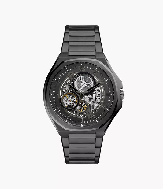BQ2621 - Fossil Evanston Automatic Black Stainless Steel Watch - Shop Authentic watches(s) from Maybrands - for as low as ₦320500! 