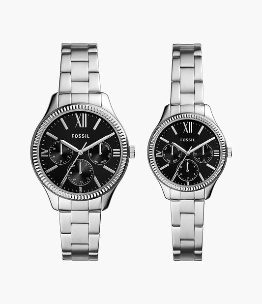 His and Her Multifunction Stainless Steel Watch Set BQ2644SET - Shop Authentic Watches(s) from Maybrands - for as low as ₦536000! 