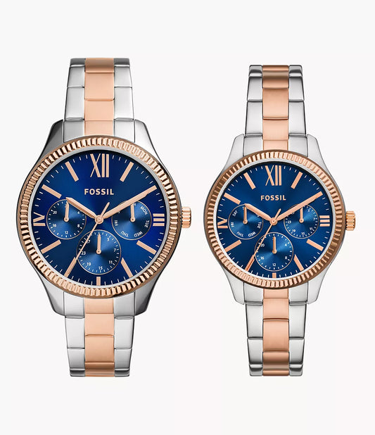 His and Hers Multifunction Two-Tone Stainless Steel Watch Set BQ2736SET - Shop Authentic Watches(s) from Maybrands - for as low as ₦595500! 